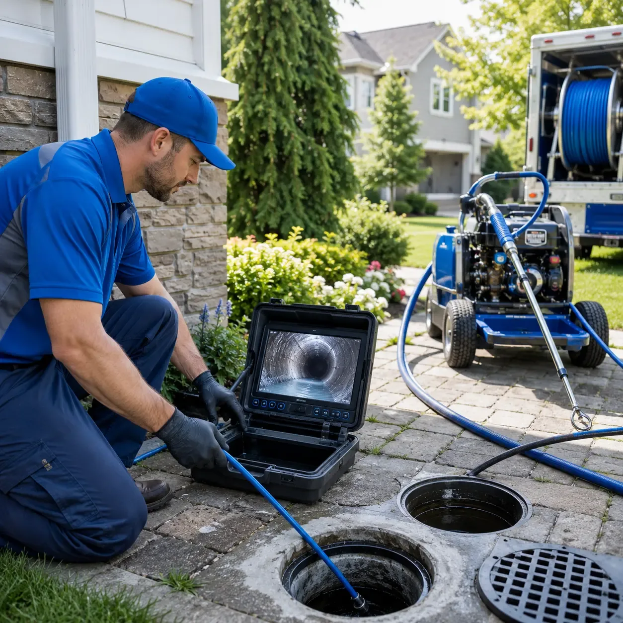 Outdoor drain cleaning professionals serving Burlington, MI