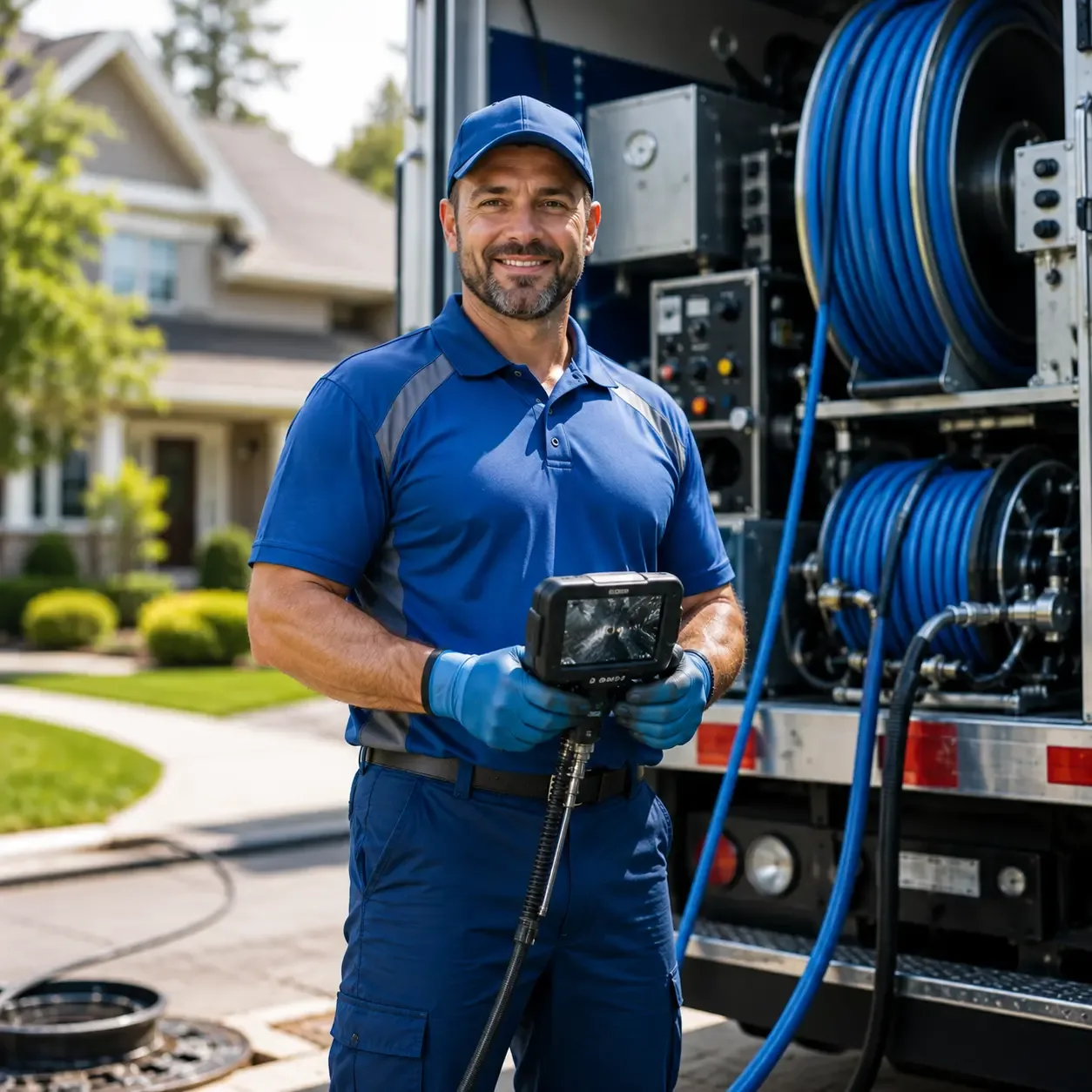 Local outdoor drain cleaning specialists in Burlington, MI